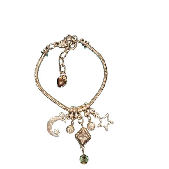 Silver Celestial Adjustable Charm Bracelet - Picture 1 of 3